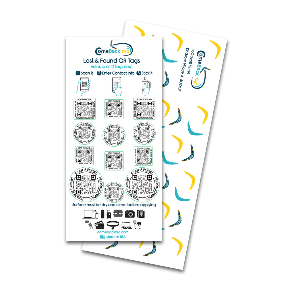 ComeBack Tag™ Lost & Found QR Tags